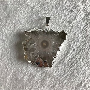 Stalactite slice pendant